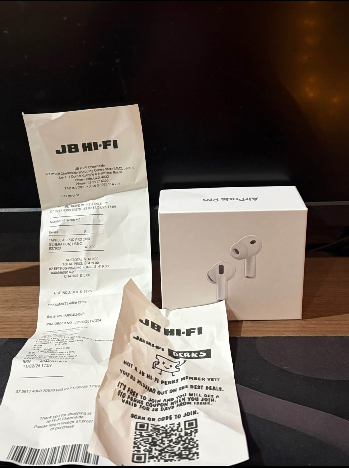 Apple AirPods Pro 3's Noise Cancellation, BRAND NEW WITH RECEIPT